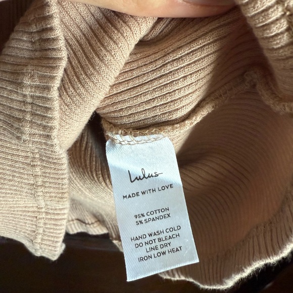 Lulu's Cream Ribbed Tank Top - Picture 4 of 4